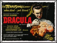 6z305 HORROR OF DRACULA 30x40 English commercial poster 1990s Hammer, vampire Christopher Lee!