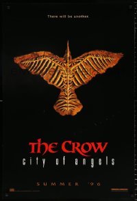 6z601 CROW: CITY OF ANGELS teaser DS 1sh 1996 Tim Pope directed, cool image of the bones of a crow!