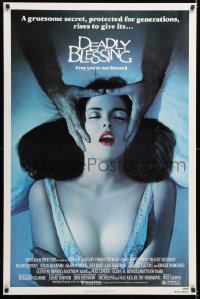 6z611 DEADLY BLESSING 1sh 1981 Wes Craven, a gruesome secret protected for generations rises!