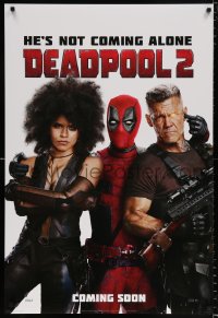 6z615 DEADPOOL 2 style G int'l teaser DS 1sh 2018 Reynolds with Brolin and Zazie Beetz as Domino!