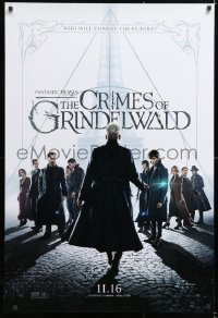 6z641 FANTASTIC BEASTS: THE CRIMES OF GRINDELWALD teaser DS 1sh 2018 who will change the future?