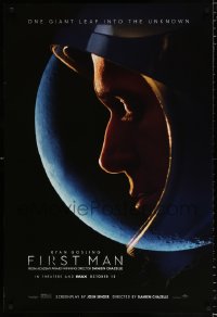 6z648 FIRST MAN teaser DS 1sh 2018 October 12, journey to the moon, Gosling as Armstrong!