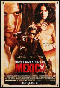 6z810 ONCE UPON A TIME IN MEXICO advance 1sh 2003 Antonio Banderas, Johnny Depp, sexy Salma Hayek