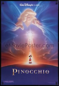 6z820 PINOCCHIO advance DS 1sh R1992 Disney classic cartoon about a wooden boy who wants to be real!