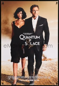 6z831 QUANTUM OF SOLACE advance DS 1sh 2008 Daniel Craig as James Bond, sexy Olga Kurylenko!