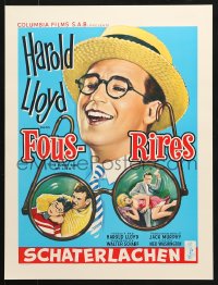 6z047 FUNNY SIDE OF LIFE 16x21 REPRO poster 1990s great wacky artwork of Harold Lloyd!