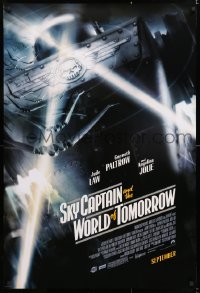 6z875 SKY CAPTAIN & THE WORLD OF TOMORROW advance 1sh 2004 September style, great image of ships!