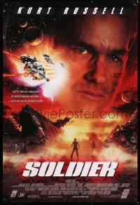 6z883 SOLDIER 1sh 1998 Kurt Russell, Jason Scott Lee, great sci-fi image!