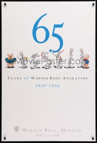 6z104 65 YEARS OF WARNER BROS. ANIMATION 27x40 museum/art exhibition 1996 Warner Bros. Bugs & Porky