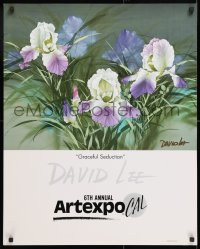6z105 6TH ANNUAL ARTEXPO CAL signed 24x30 Taiwanese museum/art exhibition 1990s by artist David Lee!
