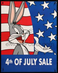 6z359 BUGS BUNNY 22x28 special poster 1994 classic cartoon rabbit, patriotic 4th of July sale!