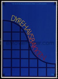 6z381 DYREHAVSBAKKEN 24x33 Danish special poster 1988 amusement park artwork by Per Arnoldi!