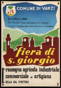 6z393 FIERA DI S. GIORGIO 27x39 Italian special poster 1956 Comune di Varzi in Puglia, Italy!