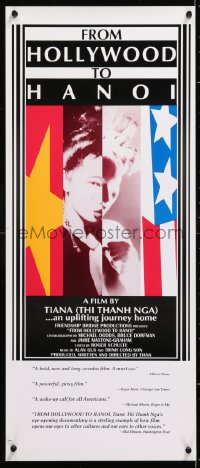 6z397 FROM HOLLYWOOD TO HANOI 13x30 special poster 1992 Tiana Alexandra, Vietnam!