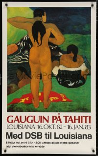 6z120 GAUGUIN PA TAHITI 24x39 Danish museum/art exhibition 1982 art of three women by Paul Gauguin!