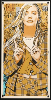 6z261 JOSHUA BUDICH signed #28/50 12x24 art print 2015, Whatever, Alicia Silverstone from Clueless!