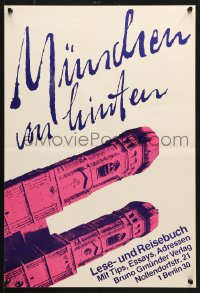 6z093 MUNCHEN VON HINTER 16x23 German advertising poster 1980s Cathedral of Our Dear Lady!