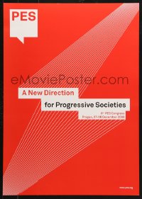 6z447 PARTY OF EUROPEAN SOCIALISTS 17x23 Czech special poster 2009 social-democratic political party!