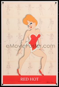 6z453 RED HOT 19x29 special poster 1995 sexy art of Red Hot Riding Hood by Preston Blair!