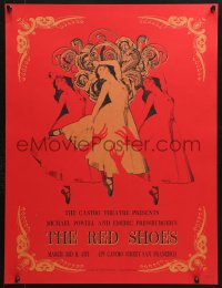 6z243 RED SHOES signed artist's proof 19x25 art print R2010 by David O'Daniel, Castro theater!