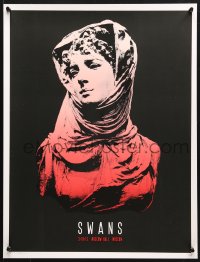 6z273 SWANS signed #65/105 18x23 art print 2013 by the artist, Swans Moscow 13 Lastleaf!