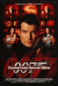 6z011 TOMORROW NEVER DIES mini poster 1997 Brosnan as Bond, Michelle Yeoh, sexy Teri Hatcher!