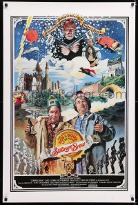 6z907 STRANGE BREW int'l 1sh 1983 art of hosers Rick Moranis & Dave Thomas with beer by John Solie!