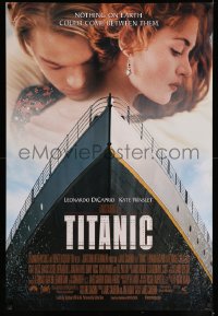 6z930 TITANIC DS 1sh 1997 Leonardo DiCaprio, Kate Winslet, directed by James Cameron!