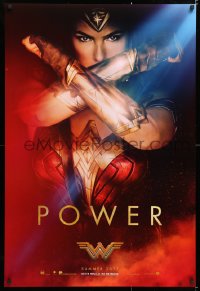 6z984 WONDER WOMAN teaser DS 1sh 2017 sexiest Gal Gadot in title role/Diana Prince, Power!
