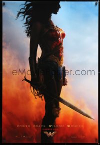 6z985 WONDER WOMAN teaser DS 1sh 2017 sexiest Gal Gadot in title role/Diana Prince, profile image!