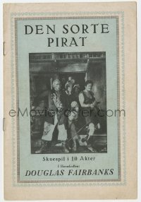 7a152 BLACK PIRATE Danish program 1926 Douglas Fairbanks Sr., Billie Dove, different images!