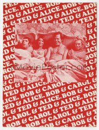 7a161 BOB & CAROL & TED & ALICE Danish program 1970 Natalie Wood, Gould, Cannon, Culp, different!
