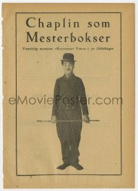7a178 CHAMPION Danish program 1916 different images of Charlie Chaplin as The Tramp, ultra rare!