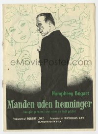 7a261 IN A LONELY PLACE Danish program 1950 Bering art of Humphrey Bogart & Gloria Grahame!