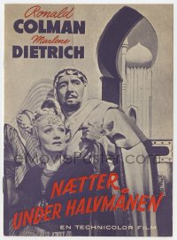 7a278 KISMET Danish program 1951 different images of Marlene Dietrich & Ronald Colman, Dieterle!