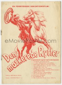 7a293 LONE RANGER part 2 Danish program 1938 first serial version, different images of both stars!