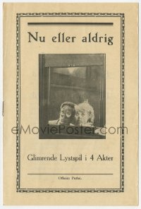 7a327 NOW OR NEVER Danish program 1921 different images of Harold Lloyd & Mildred Davis!