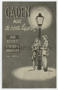 7a361 SCARLET STREET Danish program 1948 Fritz Lang, Edward G. Robinson, Joan Bennett, Lundvald!