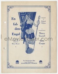 7a374 SHOPWORN ANGEL Danish program 1928 sexy Nancy Carroll, early Gary Cooper, different images!