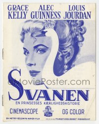 7a393 SWAN Danish program 1958 art of beautiful Grace Kelly, Alec Guinness, Louis Jourdan!