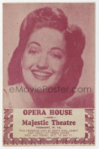7a090 OPERA HOUSE/MAJESTIC THEATRE herald 1945 sexy Dorothy Lamour, Murder He Says and more!