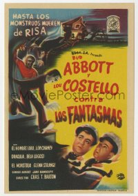 7a437 ABBOTT & COSTELLO MEET FRANKENSTEIN Spanish herald 1950 Wolfman & Dracula after Bud & Lou!