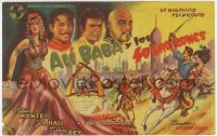 7a444 ALI BABA & THE FORTY THIEVES Spanish herald 1945 art of Maria Montez, Jon Hall & Turhan Bey!