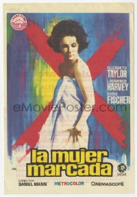 7a481 BUTTERFIELD 8 Spanish herald R1972 different Jano art of sexy call girl Elizabeth Taylor!