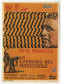 7a499 COOL HAND LUKE Spanish herald 1968 Paul Newman prison escape classic, great artwork!