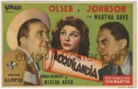 7a553 HELLZAPOPPIN' Spanish herald 1946 Ole Olsen & Chic Johnson, Martha Raye + dynamite art!