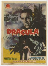 7a558 HORROR OF DRACULA Spanish herald 1959 Hammer, Christopher Lee as Dracula, Albericio art!