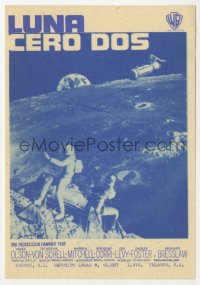7a614 MOON ZERO TWO Spanish herald 1969 the first moon western, cool image of astronauts in space!