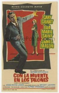 7a626 NORTH BY NORTHWEST Spanish herald 1959 Hitchcock, Cary Grant, Eva Marie Saint, Jano art!