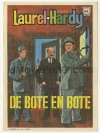7a635 PARDON US Spanish herald 1967 convicts Stan Laurel & Oliver Hardy classic, different art!